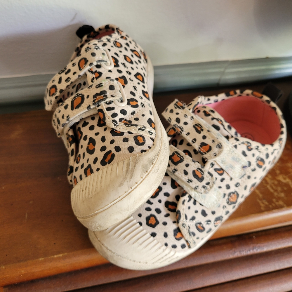 Cat & Jack Leopard Print Kids Sneakers